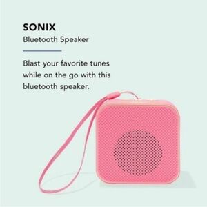 New Sonix Bluetooth Speaker Portable Coral Pink